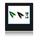 Curseurs vert Green Flash cursors.