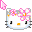 Aperçu du pointeur de souris Ketro Dark. Un des pointeurs de souris Hello Kitty.