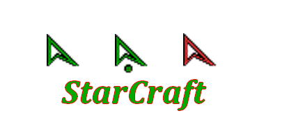 Les curseurs de souris StarCraft.
