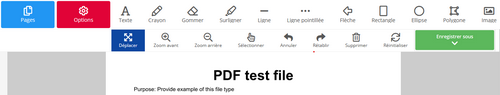 Suggestion nouvelle interface d'édition pour PDF2GO. 