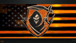 Badge Call of Duty Black Ops 6 « Mort à la faucille » : fond d'écran HD et/ou 4K.