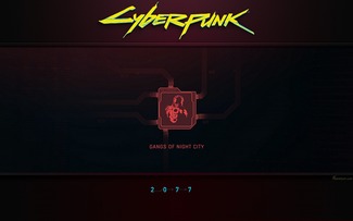 Cyberpunk 2077 Computer - Logo Gangs of Night City | Fond D'Écran