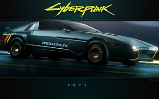 Cyberpunk 2077 Mizutani Shion MZ2 Voiture coupé sport | Fond D'Écran