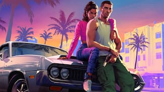 GTA 6 Jason et Lucia assis sur Voiture : fond d'écran HD et/ou 4K.