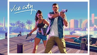 « Jason et Lucia » avec Logo Vice City : fond d'écran HD et/ou 4K.