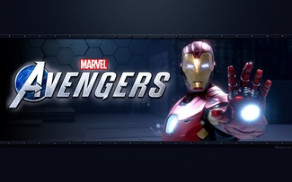 Fond d'écran HD Marvel's Avengers Logo et Iron Man