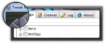 screenshot du logiciel d' optimisation Tweak Me!