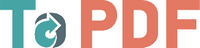 Logo du convertisseur en PDF topdf.com. 