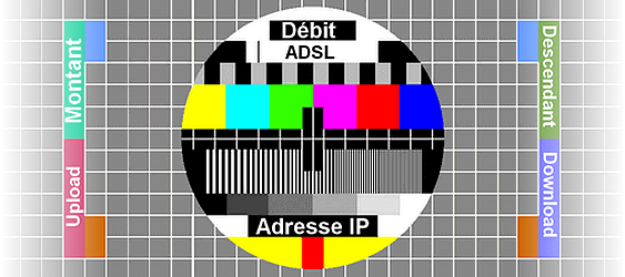 Mire de test ADSL : illustration pour tester la vitesse de connexion Internet.